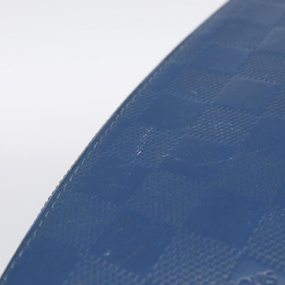 LOUIS VUITTON Damier Infini Organizer Atholl Blue Neptune N41396 Auth 211856A
