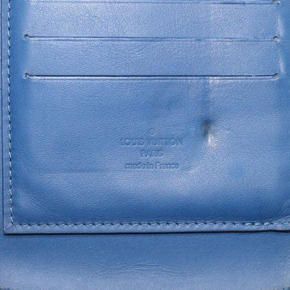 LOUIS VUITTON Damier Infini Organizer Atholl Blue Neptune N41396 Auth 211856A