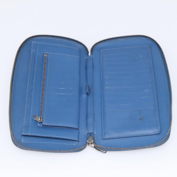 LOUIS VUITTON Damier Infini Organizer Atholl Blue Neptune N41396 Auth 211856A