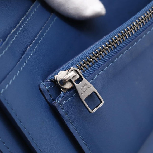 LOUIS VUITTON Damier Infini Organizer Atholl Blue Neptune N41396 Auth 211856A
