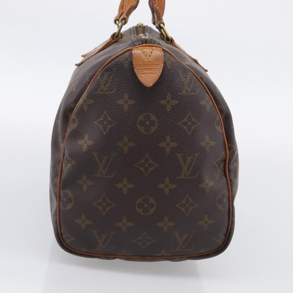 LOUIS VUITTON Monogram Speedy 30 Hand Bag M41526 LV Auth 211862