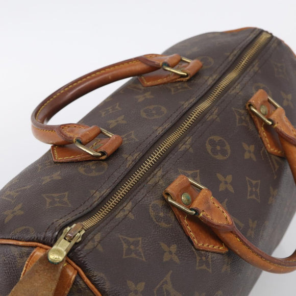 LOUIS VUITTON Monogram Speedy 30 Hand Bag M41526 LV Auth 211862