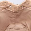 Bottega Veneta INTRECCIATO Tote Bag Leather Beige Gold Auth 211863V-18