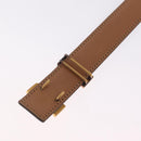 HERMES Constance H Belt Leather 29.1"" Black Gold Auth 211864-12