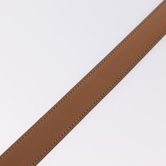 HERMES Constance H Belt Leather 29.1"" Black Gold Auth 211864