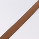 HERMES Constance H Belt Leather 29.1"" Black Gold Auth 211864-14