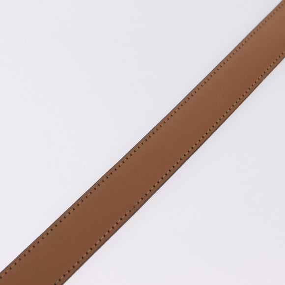 HERMES Constance H Belt Leather 29.1"" Black Gold Auth 211864