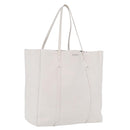 Balenciaga Every day Tote Bag Leather White 475201 Auth 211866A-1