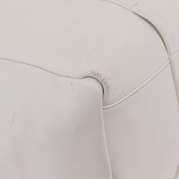 Balenciaga Every day Tote Bag Leather White 475201 Auth 211866A
