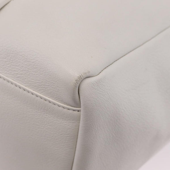 Balenciaga Every day Tote Bag Leather White 475201 Auth 211866A