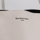 Balenciaga Every day Tote Bag Leather White 475201 Auth 211866A-18