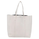 Balenciaga Every day Tote Bag Leather White 475201 Auth 211866A-2