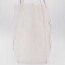 Balenciaga Every day Tote Bag Leather White 475201 Auth 211866A-4
