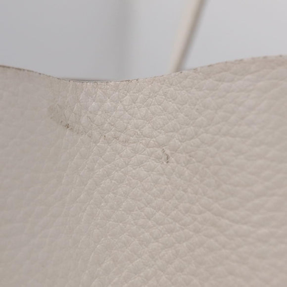 Balenciaga Every day Tote Bag Leather White 475201 Auth 211866A
