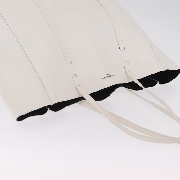 Balenciaga Every day Tote Bag Leather White 475201 Auth 211866A