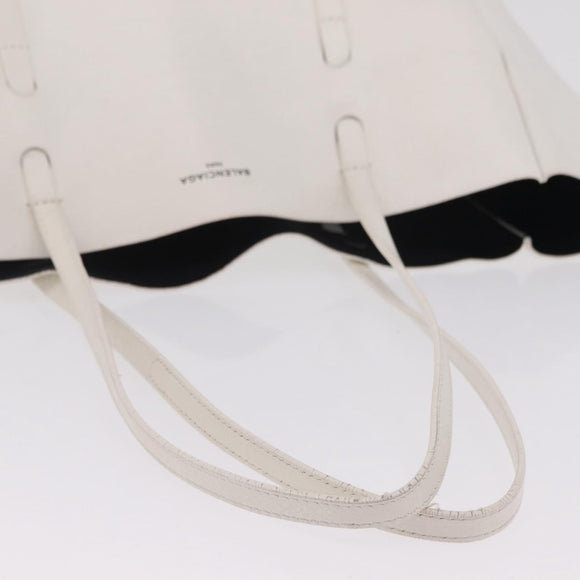 Balenciaga Every day Tote Bag Leather White 475201 Auth 211866A