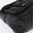 PRADA Shoulder Bag Leather Black Silver Auth 211869SAV-10