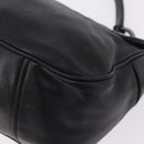 PRADA Shoulder Bag Leather Black Silver Auth 211869SAV-13