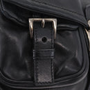 PRADA Shoulder Bag Leather Black Silver Auth 211869SAV-16