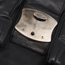 PRADA Shoulder Bag Leather Black Silver Auth 211869SAV-19