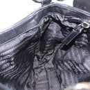 PRADA Shoulder Bag Leather Black Silver Auth 211869SAV-23