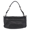 PRADA Shoulder Bag Leather Black Silver Auth 211869SAV-3