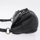 PRADA Shoulder Bag Leather Black Silver Auth 211869SAV-5