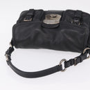 PRADA Shoulder Bag Leather Black Silver Auth 211869SAV-7