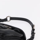 PRADA Shoulder Bag Leather Black Silver Auth 211869SAV-8
