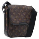 LOUIS VUITTON Monogram Macassar Bus PM Shoulder Bag M56717 LV Auth 211870SAV-1