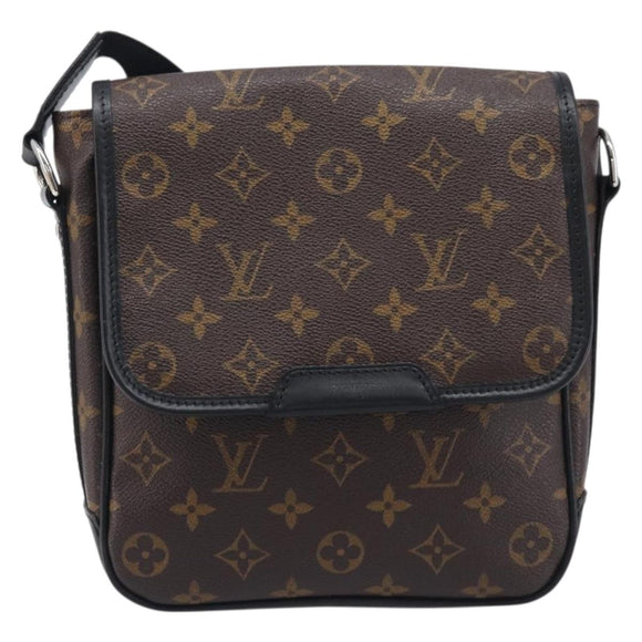 LOUIS VUITTON Monogram Macassar Bus PM Shoulder Bag M56717 LV Auth 211870SAV