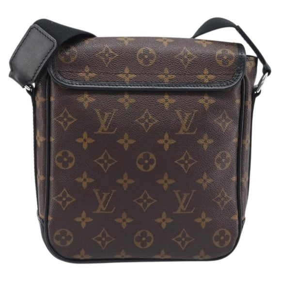 LOUIS VUITTON Monogram Macassar Bus PM Shoulder Bag M56717 LV Auth 211870SAV