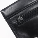LOEWE Anagram Clutch Bag Leather Black Gold Auth 211871A-16