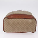 CELINE Macadam Canvas Shoulder Bag PVC Beige Gold Auth 211872-10