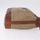 CELINE Macadam Canvas Shoulder Bag PVC Beige Gold Auth 211872-4