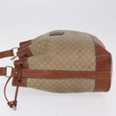 CELINE Macadam Canvas Shoulder Bag PVC Beige Gold Auth 211872-5