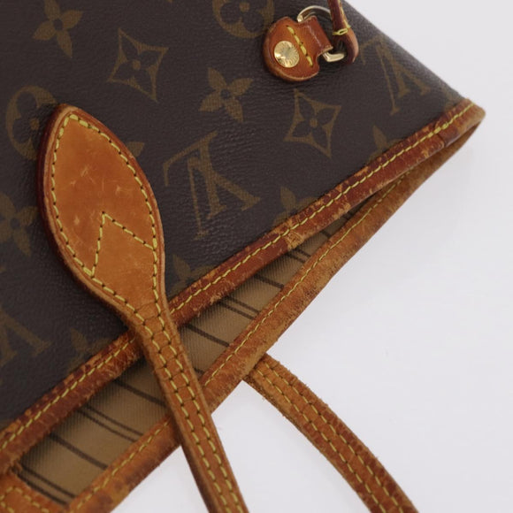 LOUIS VUITTON Monogram Neverfull MM Tote Bag M40156 LV Auth 211873