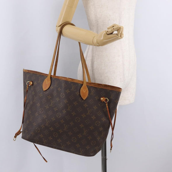 LOUIS VUITTON Monogram Neverfull MM Tote Bag M40156 LV Auth 211873