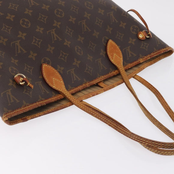 LOUIS VUITTON Monogram Neverfull MM Tote Bag M40156 LV Auth 211873