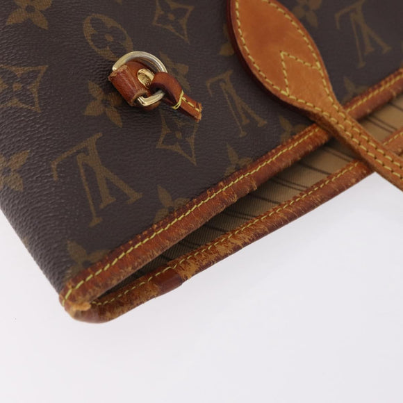 LOUIS VUITTON Monogram Neverfull MM Tote Bag M40156 LV Auth 211873