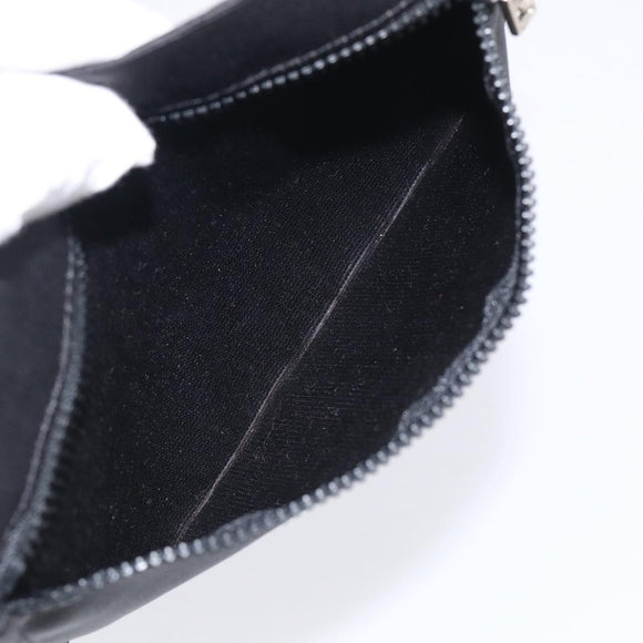 FENDI Shoulder Bag Canvas Black Silver 26587 Auth 211875
