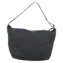 FENDI Shoulder Bag Canvas Black Silver 26587 Auth 211875-3