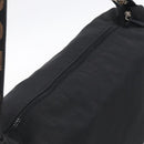 FENDI Shoulder Bag Canvas Black Silver 26587 Auth 211875-6