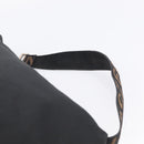 FENDI Shoulder Bag Canvas Black Silver 26587 Auth 211875-8