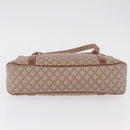 CELINE Macadam Canvas Tote Bag PVC Beige Gold Auth 211877-10