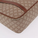CELINE Macadam Canvas Tote Bag PVC Beige Gold Auth 211877-11