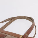 CELINE Macadam Canvas Tote Bag PVC Beige Gold Auth 211877-9