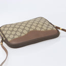GUCCI GG Supreme Shoulder Bag PVC Beige Gold Auth 211882-6