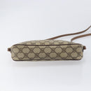 GUCCI GG Supreme Shoulder Bag PVC Beige Gold Auth 211882-9