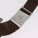 GUCCI GG Canvas Waist Bag Beige Silver 28566 Auth 211883-11